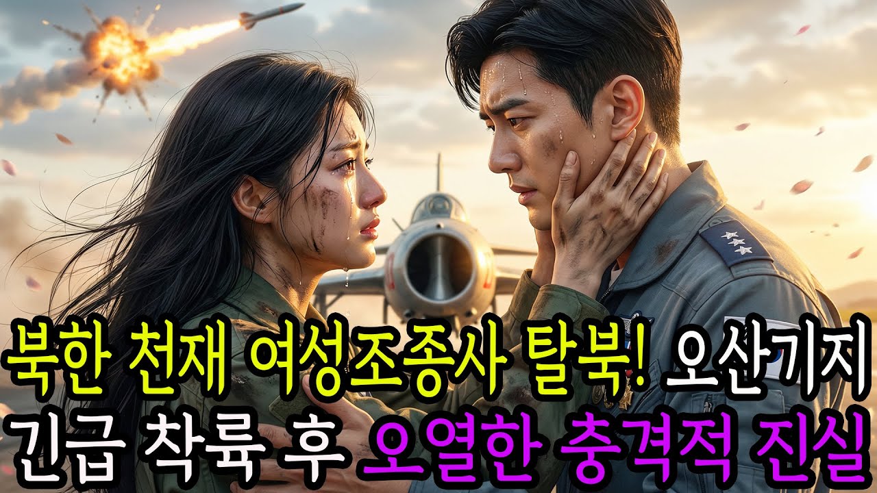 북한 천재 여성 조종사 탈북! 오산공군기지 긴급 착륙 후 오열한 충격적 진실?