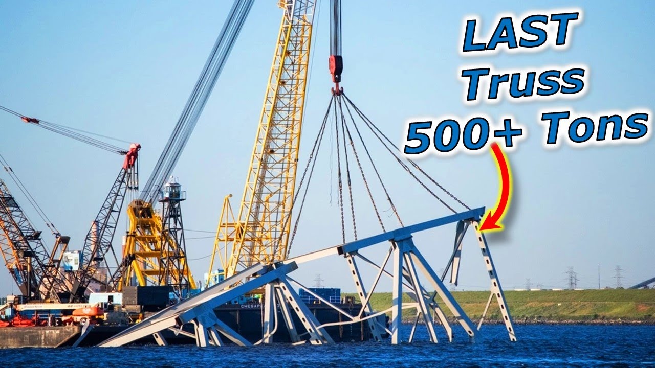LAST Key Bridge Collapsed Truss Removed