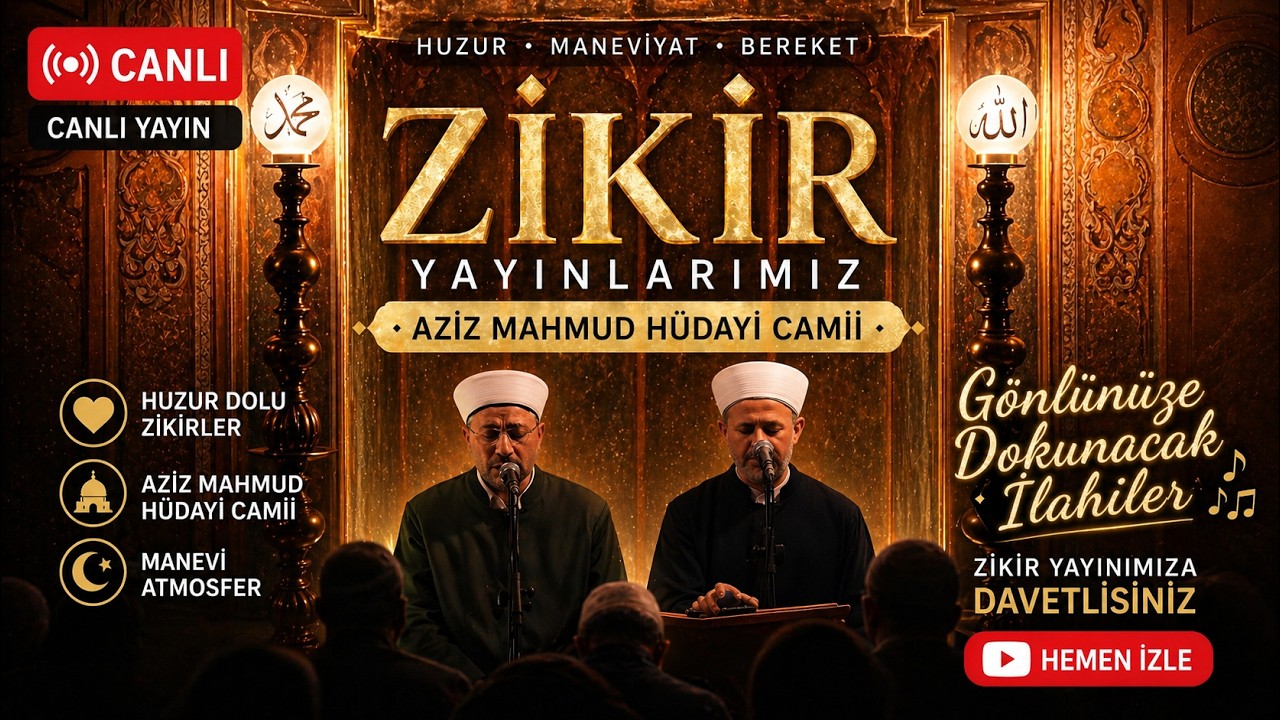 Aziz Mahmud Hüdayi Camii kanalı canlı yayında