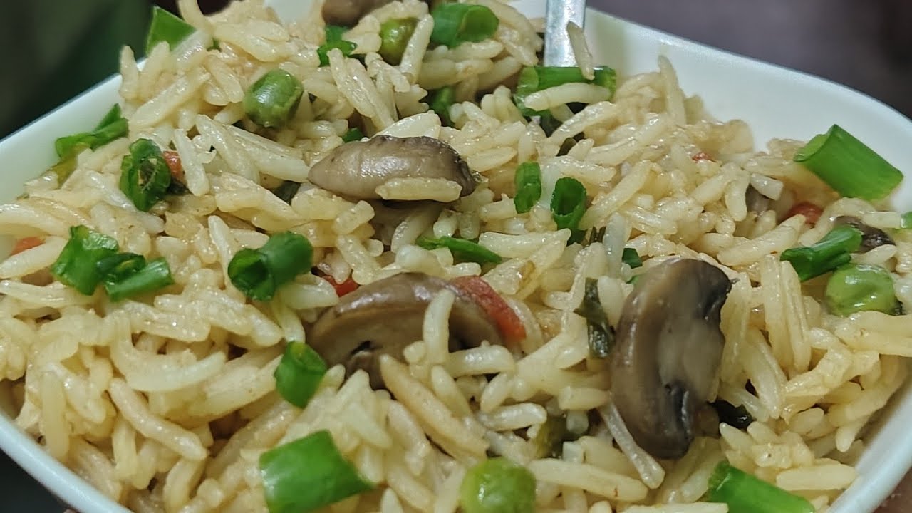 “Hotel सारखी Mushroom Fried Rice घरी? फक्त 10 मिनिटात!”| Mashroom rice