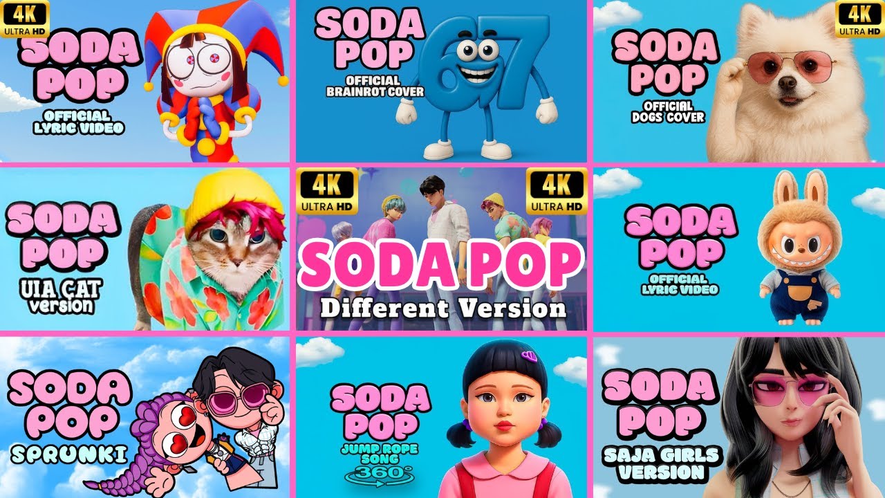 4K Guess Soda Pop SAJA BOYS 🔥🎶Through Different Versions Guess The Song Golden KPOP DEMON HUNTERS