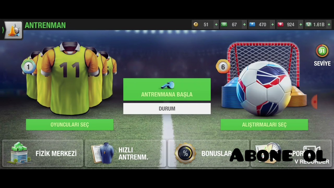 Top Eleven 2021 en iyi Amr ve Aml hücum hattı için mutant oyuncu geliştirme antreman listesi