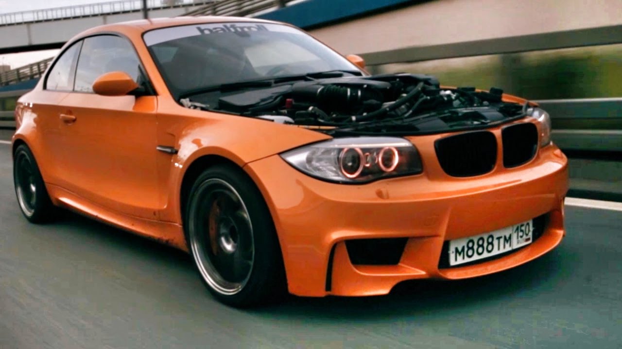 BMW 1М с V8 мотором от X5M 4.4 BiTurbo 555 сил + пневма и полный привод!) История крутого БМВ : )