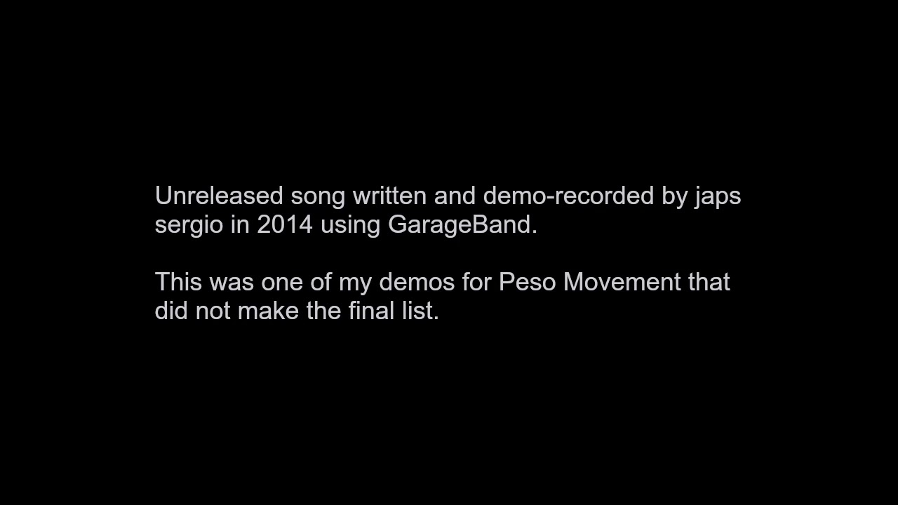 japs sergio ~ turn the love on (2014 unreleased demo for @PesoMovement)
