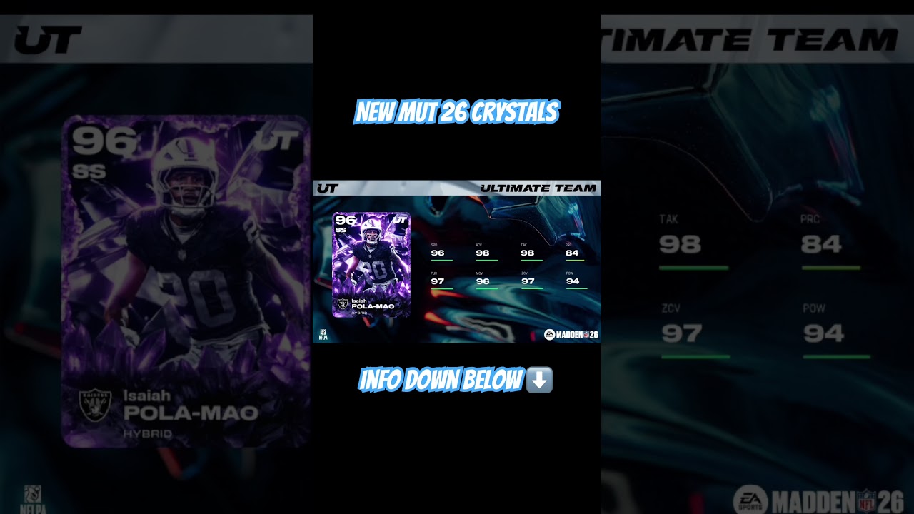 Новый кристаллический контент для MUT 26! #mut26 #madden
