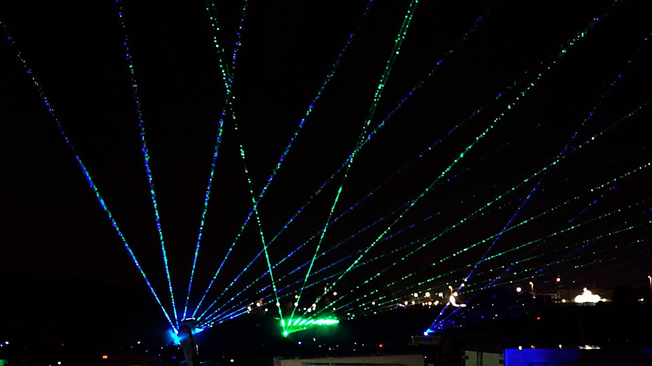 Pyro Games Dresden 2023 Team Apollo Art mit Lasershow