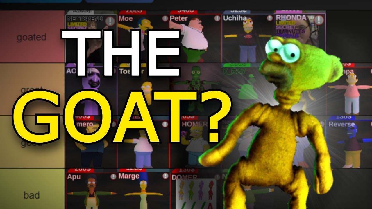 Ranking EVERY skin in You Vs Homer...