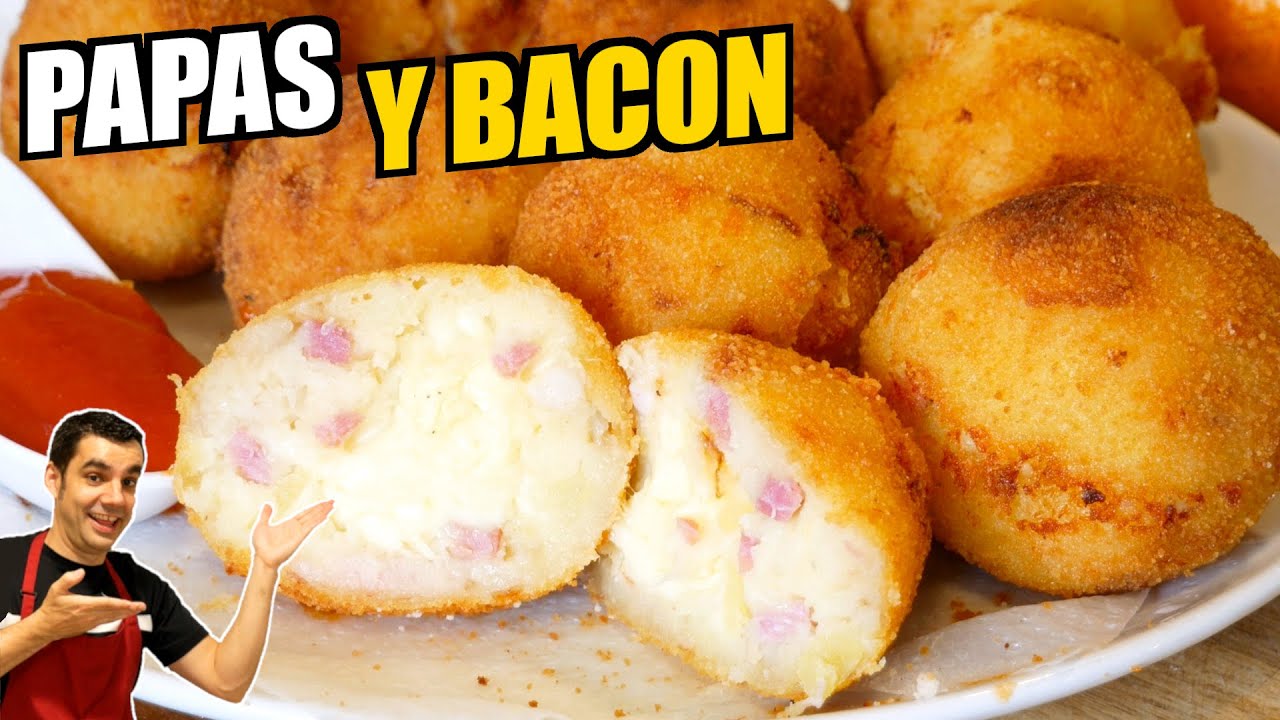 🧀🥓Cómo hacer las mejores PAPAS RELLENAS de QUESO y BACON del mundo🌎 Receta rápida y fácil
