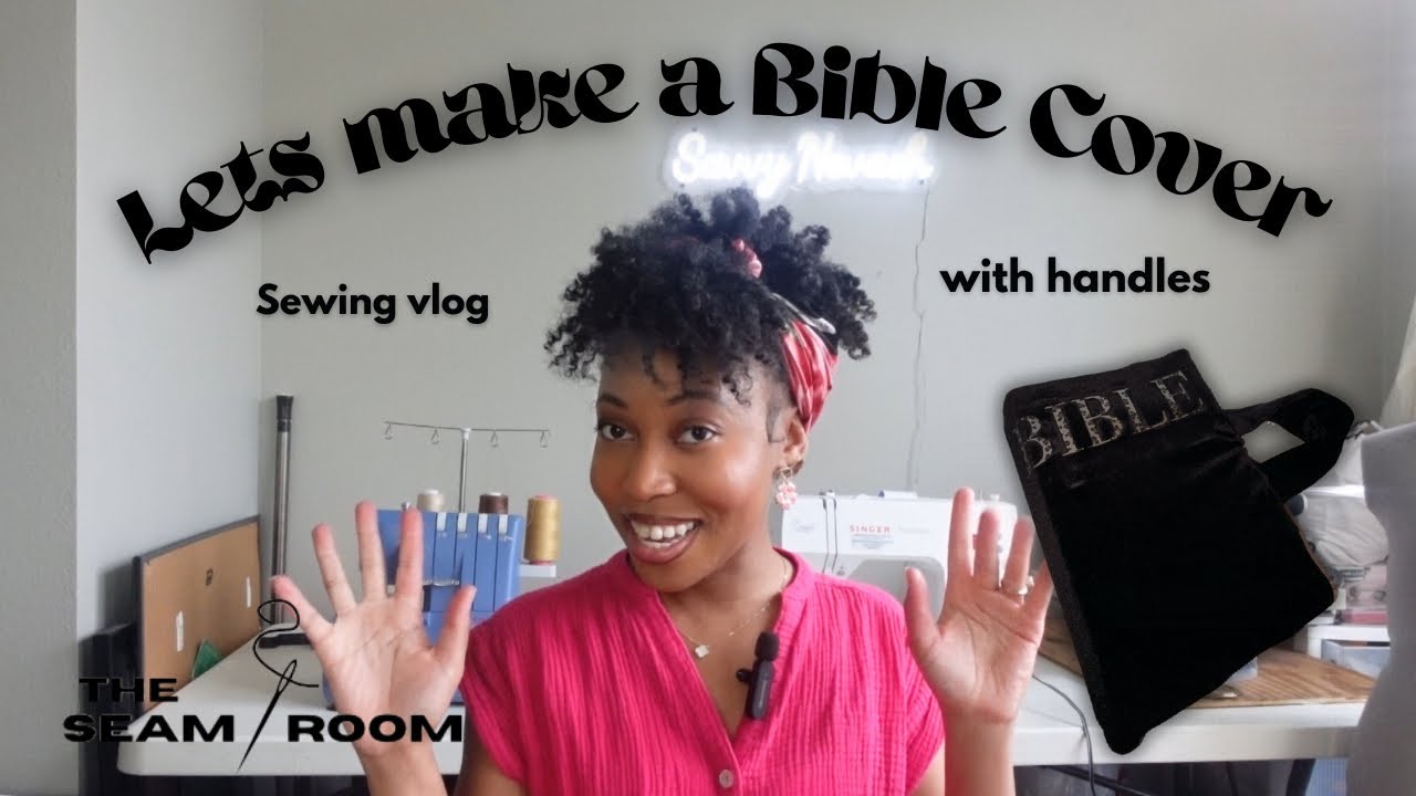 MAKE A BIBLE COVER WITH ME| THE SEAM ROOM EP.1 