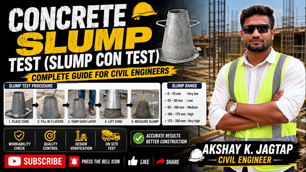 Slump test all information #construction #civil #slump 