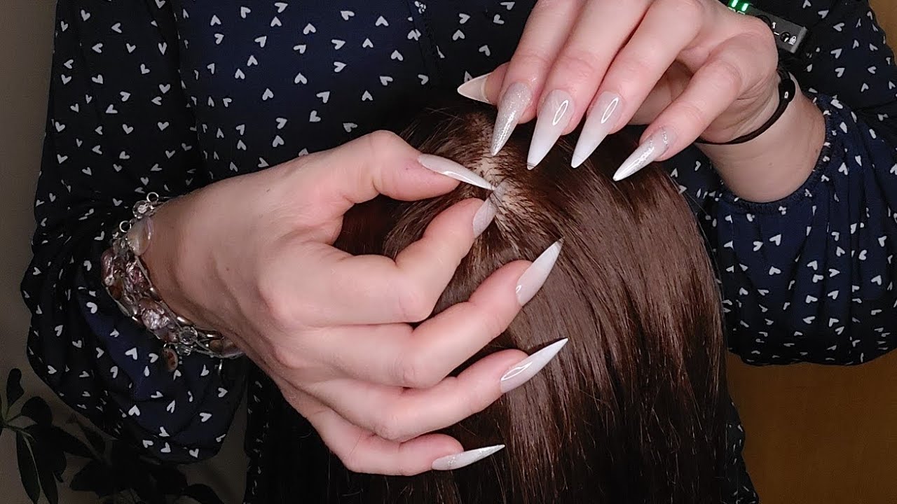 ASMR Tingly Scalp Check with Whispers ✨️ #asmrscalpcheck #asmrwhispering #asmr