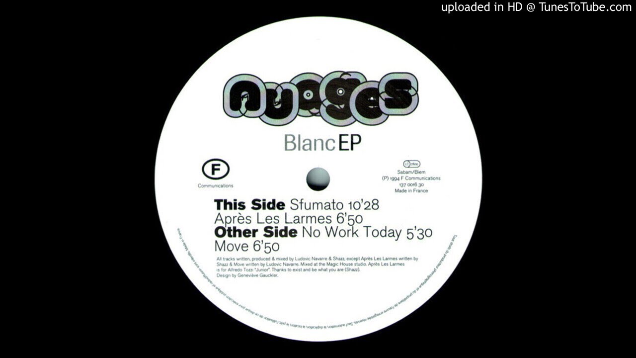 Fcom - F 016 - Nuages -  Blanc EP - A2 - Move (1994)