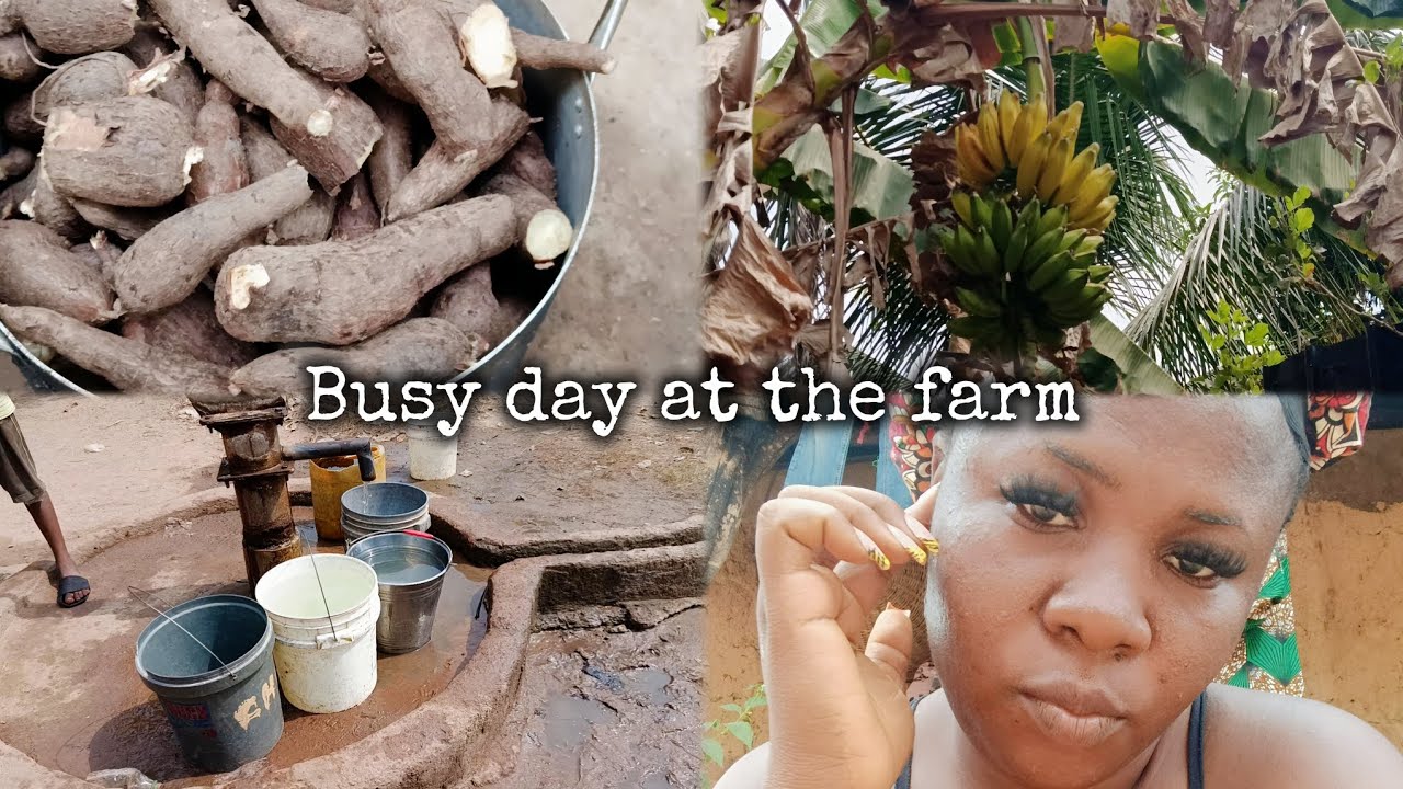 A Beautiful Day in My Village🌿/Harvesting Cassava & Making African Salad/Days in my life 
