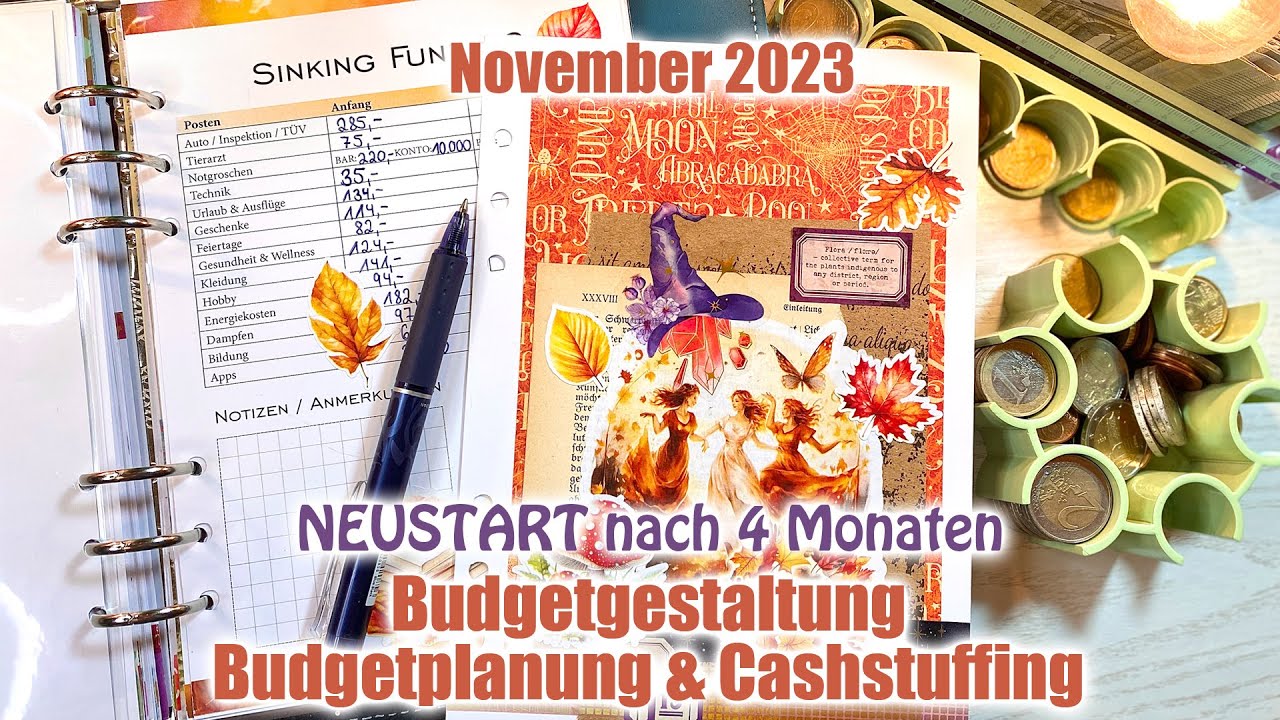 November Budgetgestaltung / Budgetplanung / Cashstuffing  #umschlagmethode
