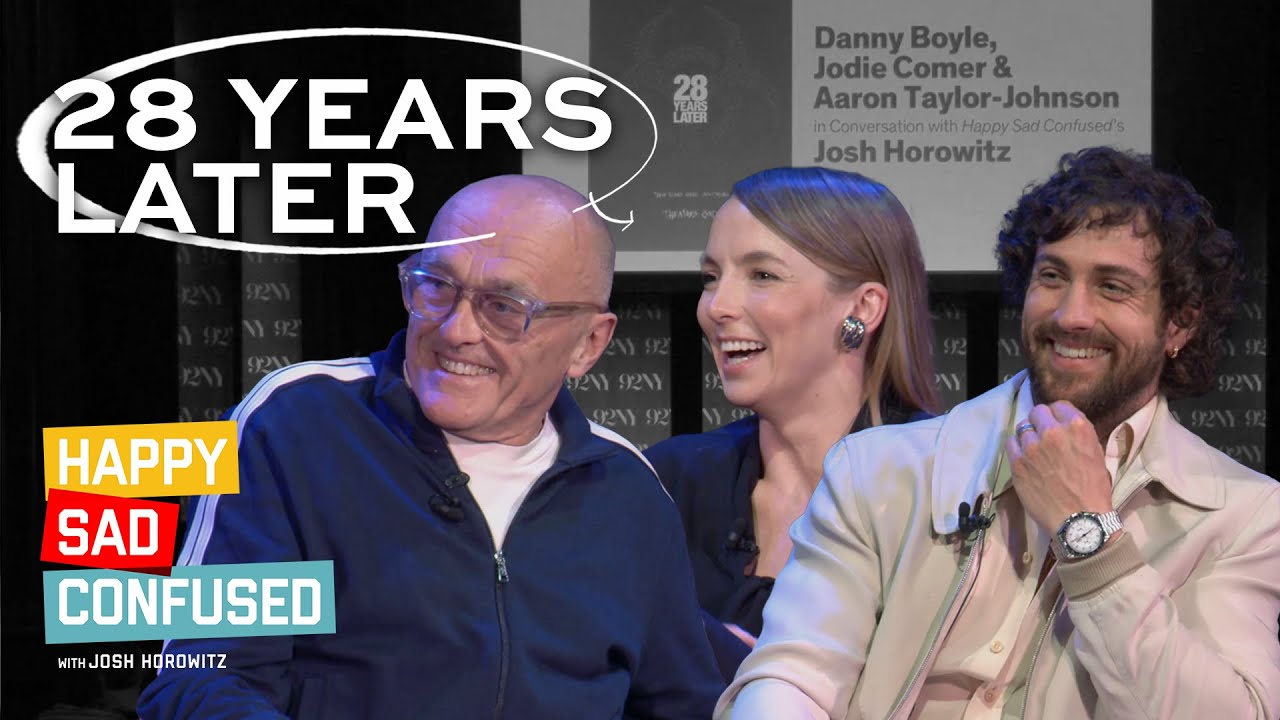 28 YEARS LATER conversation with Jodie Comer, Aaron Taylor-Johnson, & Danny Boyle