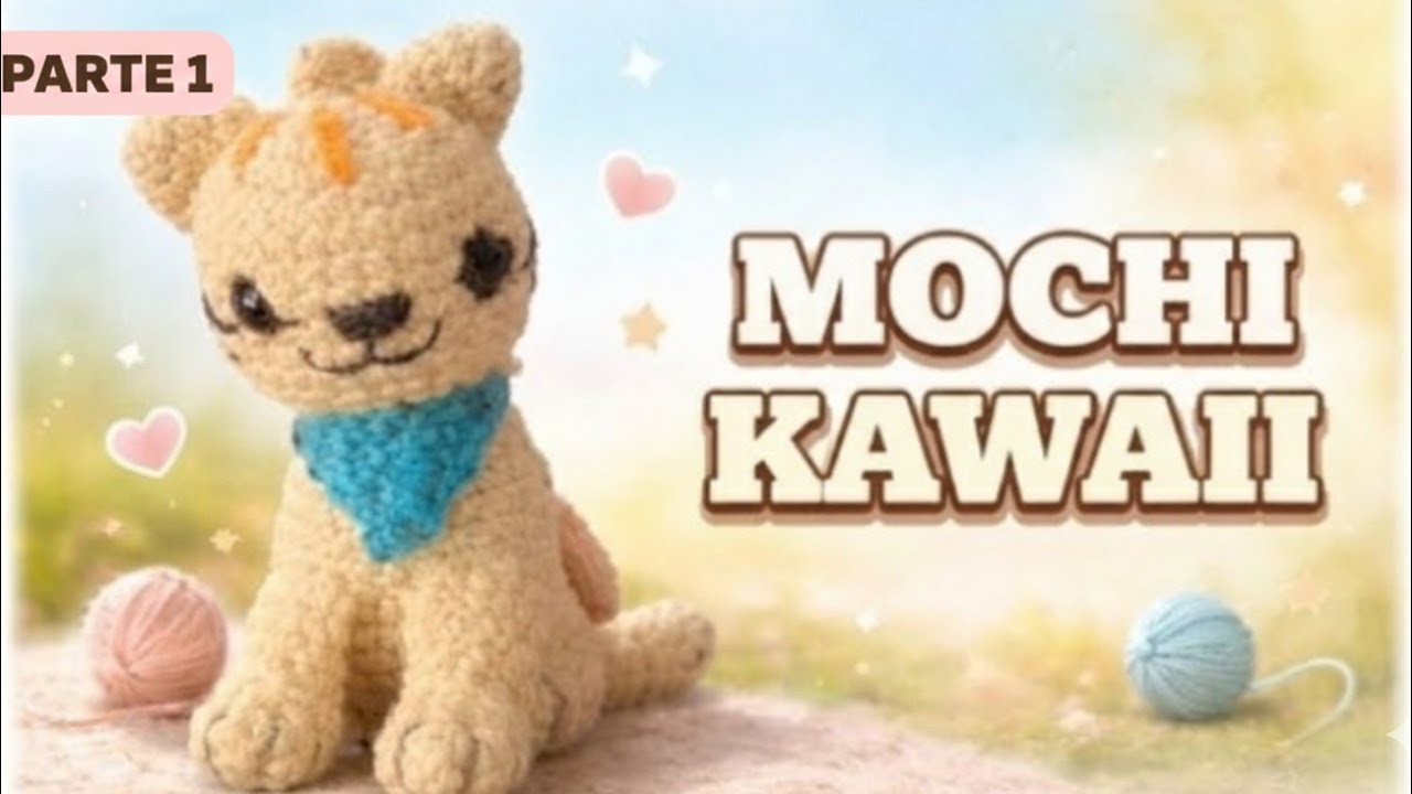 GATITO MOCHI 🐱 | Amigurumi Kawaii fácil para principiantes 🧶 Parte 1