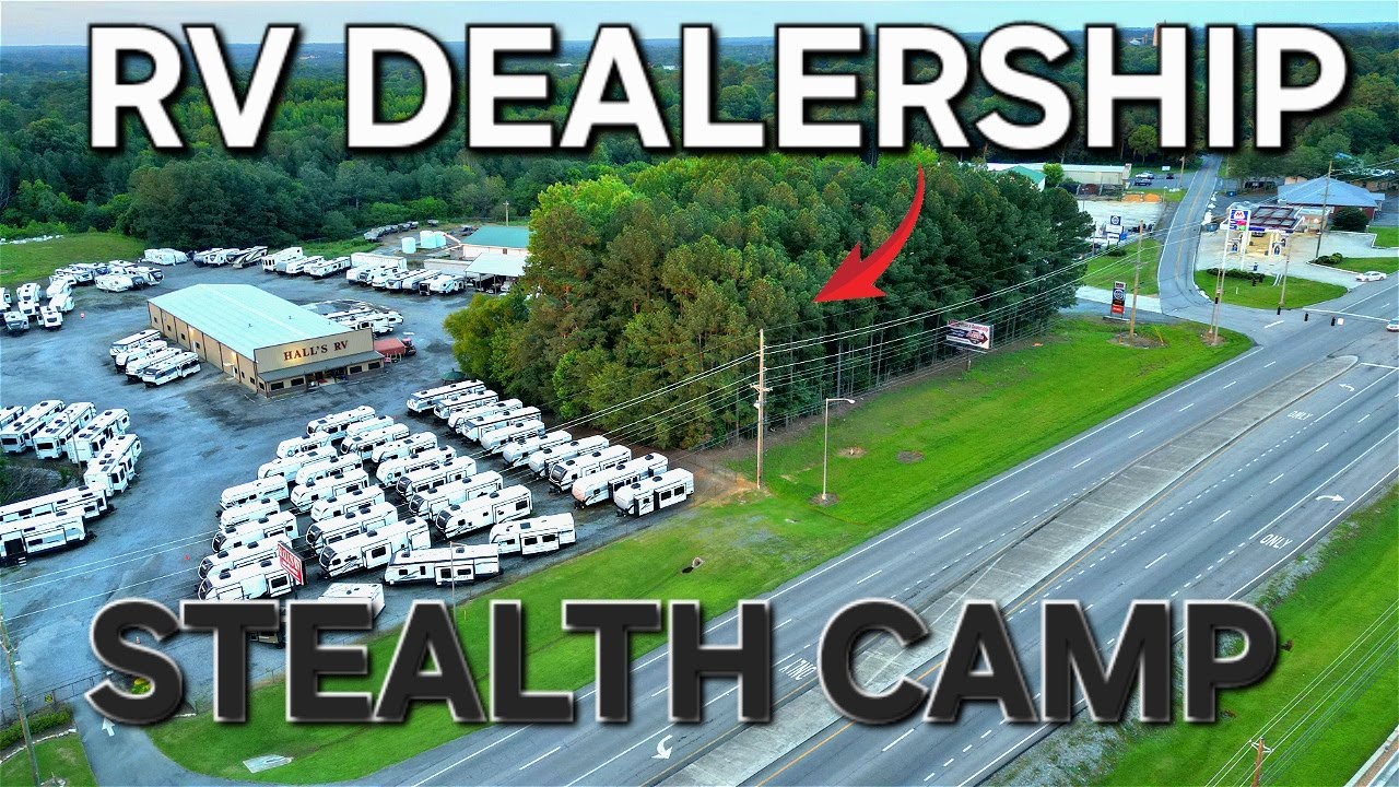 Rv Dealership Stealth Camp | Poison Ivy And Spiders Everywhere!
