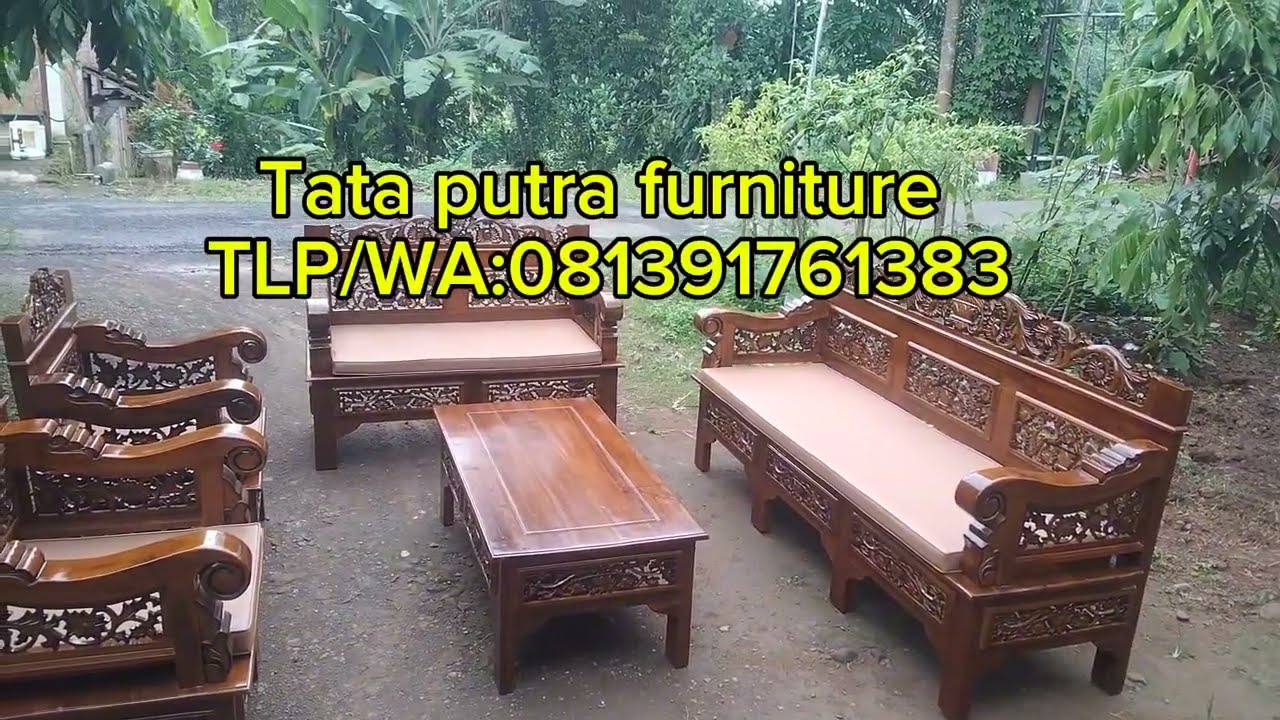 Kursi tamu kayu jati terlaris bagong rahwono