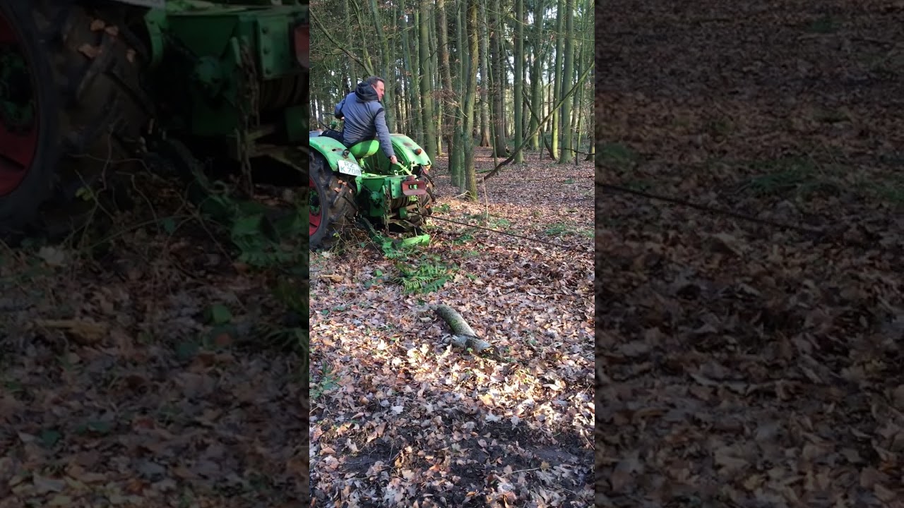 Deutz F2M417 Stahldeutz mit Seilwinde