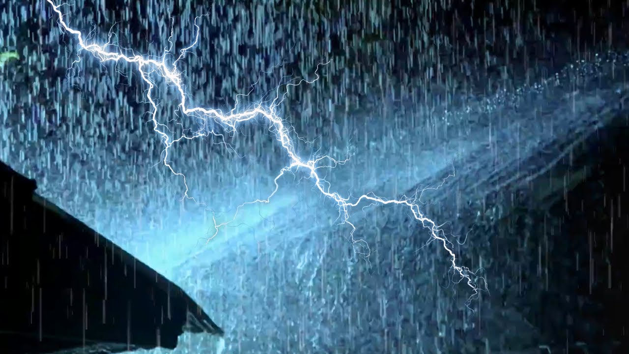 HEAVY RAIN AND THUNDER SOUNDS - DEEP SLEEP | Thunderstorm for Sleeping -sothing rain drops# 10