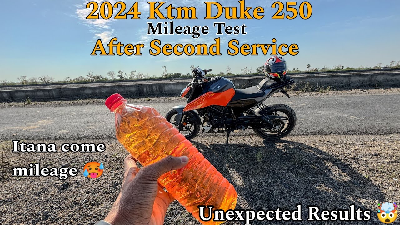 Duke 250 new model 2024 mileage Test|| After Second Service