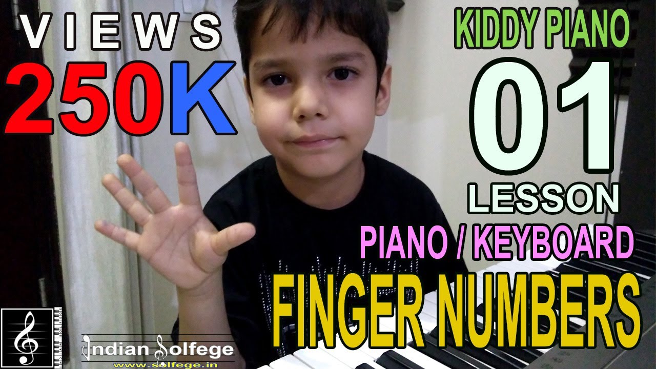 How to Teach Piano to Small Kids below 5 | Finger Numbers | Kiddy Piano Lesson 01 | Indian Solfege