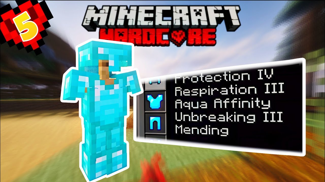 Fully Enchanted DIAMOND Gear Upgrade in my Hardcore Forever World
