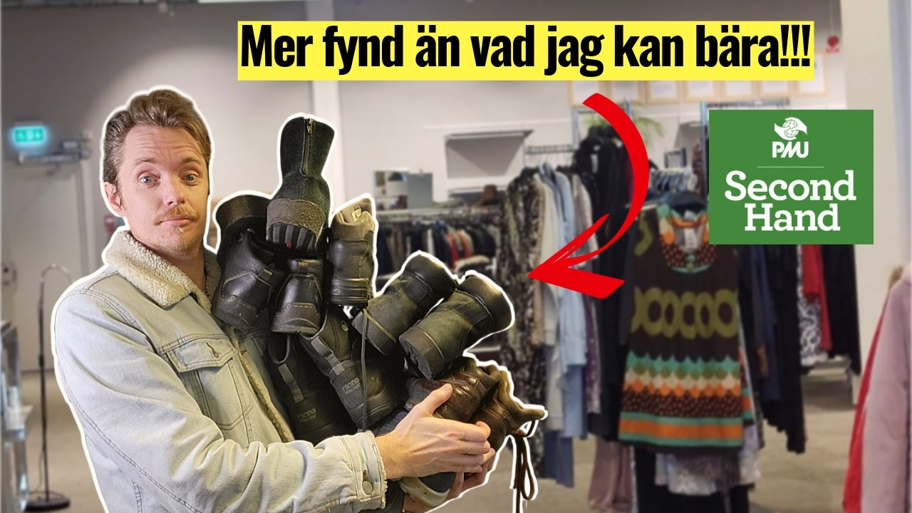 Massvis med skatter på loppis att sälja på Tradera