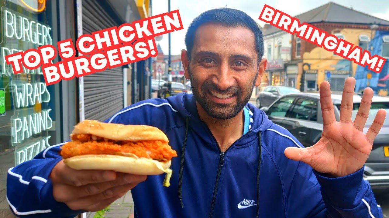 My TOP 5 CHICKEN BURGERS! On The FAMOUS Ladypool Road BIRMINGHAM!