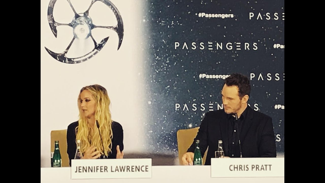 Passengers Press Conference in Berlin with Jennifer Lawrence and Chris Pratt.