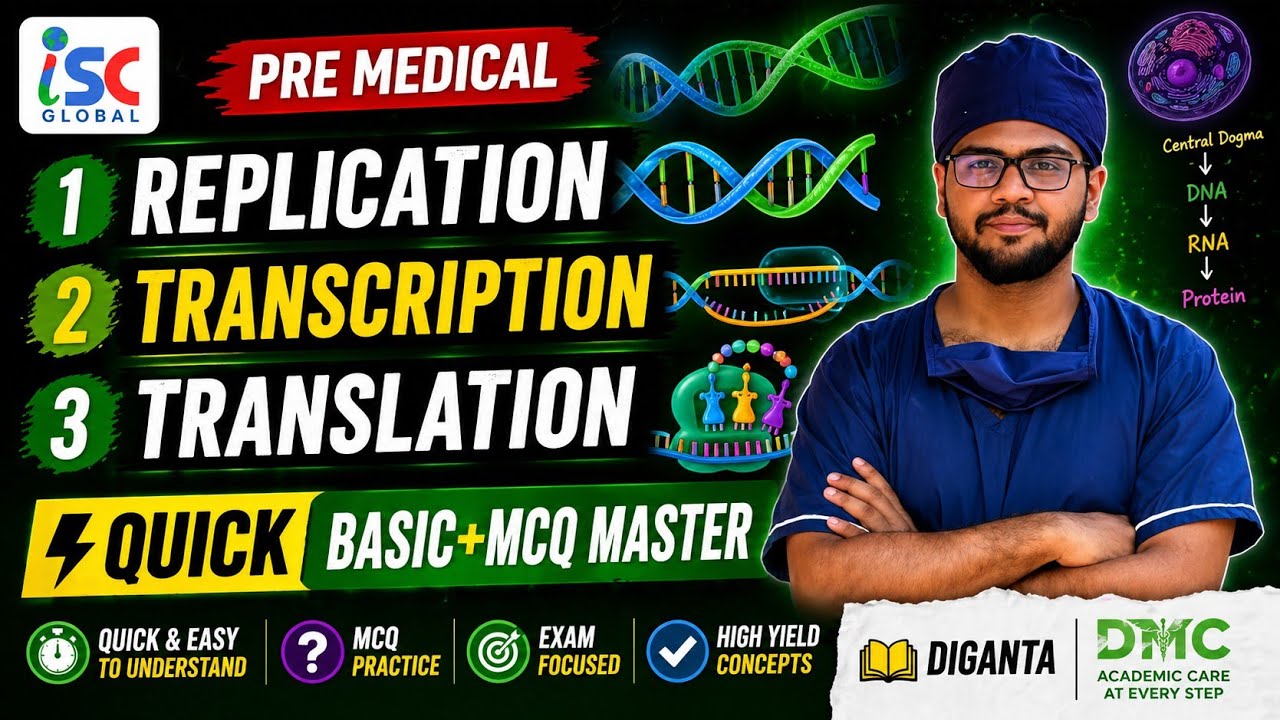 Botany Chapter: 1 |  Replication to last | English Version (Pre-medical) | Diganta Sir | DMC