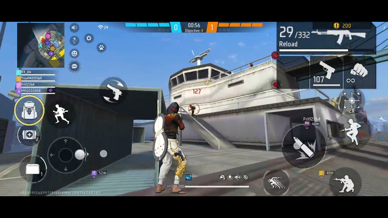 Playing free fire  for fun