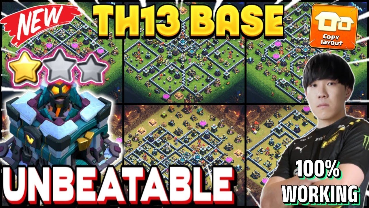 *TESTED* BEST TH13 WAR / FARM / RANK BATTLE AND CWL BASE WITH COPY LINKS || ANTI EVERYTHING