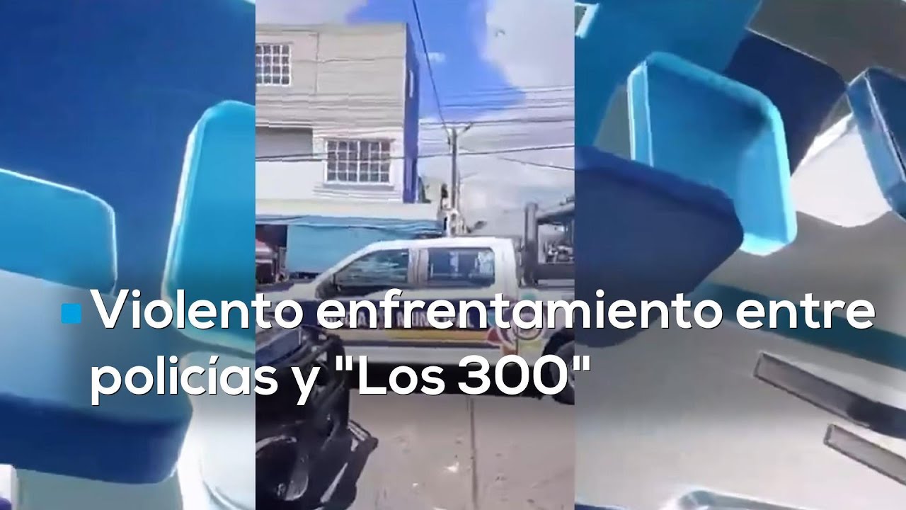 Polic&iacute;as enfrentan a Los 300 en el Edomex por el aseguramiento de un inmueble