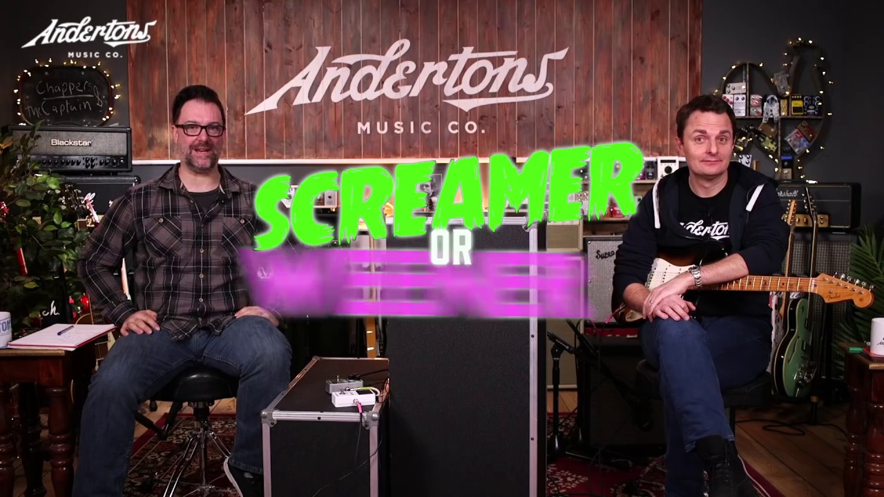 Blindfold Tubescreamer Challenge - Screamer or Weener?! - Andertons Music Co.