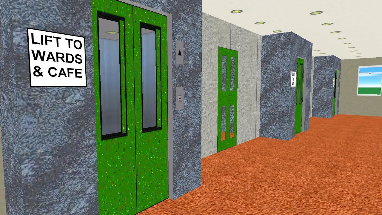 Skyscrapersim , Coalham Hospital with Greenglass Doors