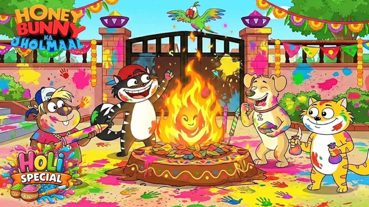 Holi Special | होलिका दहन के दिन Honey Bunny ने सबको रंग दिया | Honey Bunny Gags In Hindi |