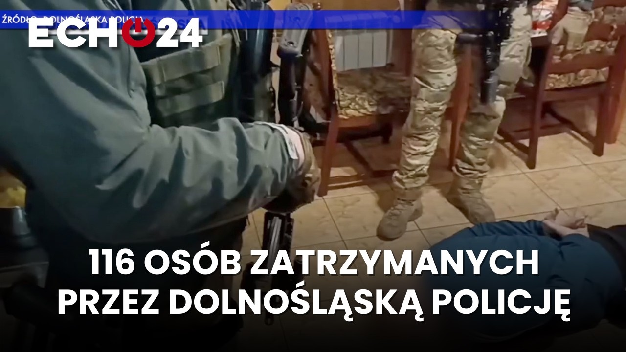 116 osób zatrzymanych przez Dolnośląską Policję