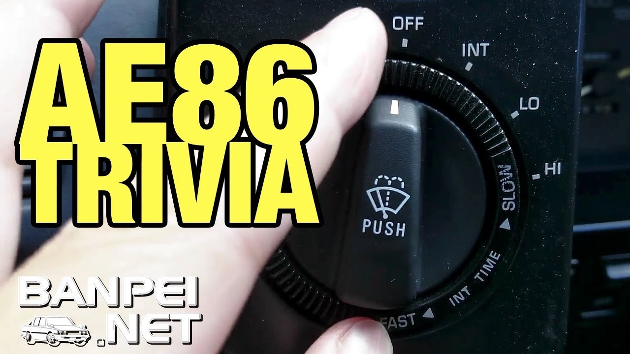 AE86 Trivia: Headlight and wiper dial switches explained