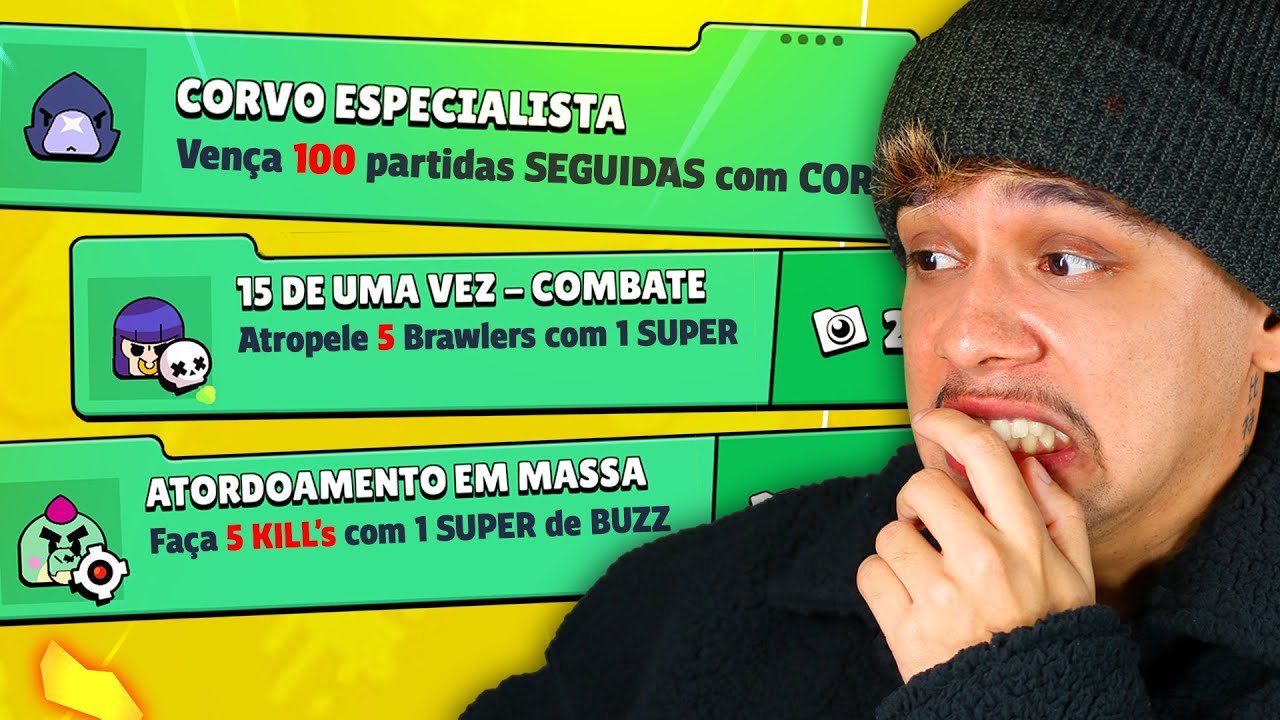 AS MISSÕES MAIS IMPOSSÍVEIS dos NOVOS REGISTROS 🤣🤣 BRAWL STARS