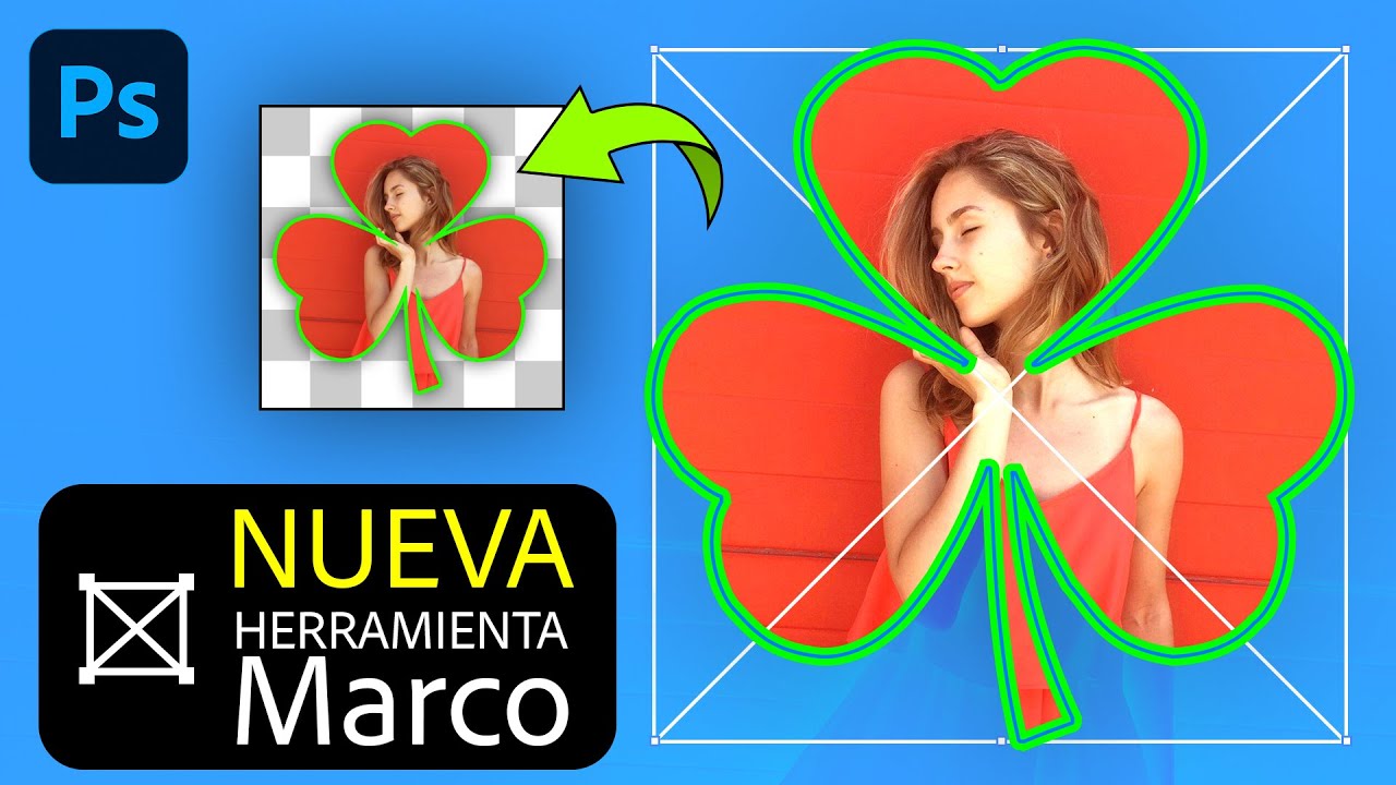 🔥 Nueva HERRAMIENTA MARCO mejorada en Photoshop ¡Más Fácil que Nunca!