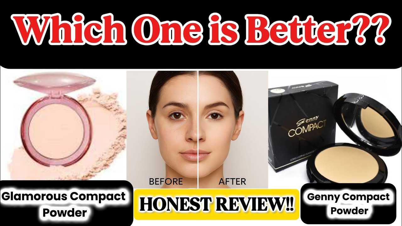 Which Is Better? | Genny Compact Powder | Glamorous Face Powder | Honest Review