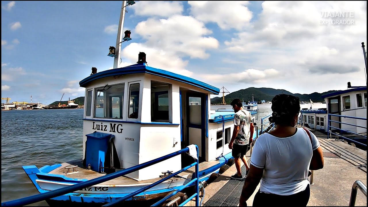FAZENDO A TRAVESSIA DE BARCA SANTOS - GUARUJÁ, QUAL ÔNIBUS PEGAR E CONHECENDO AS PRAIAS DO LITORAL