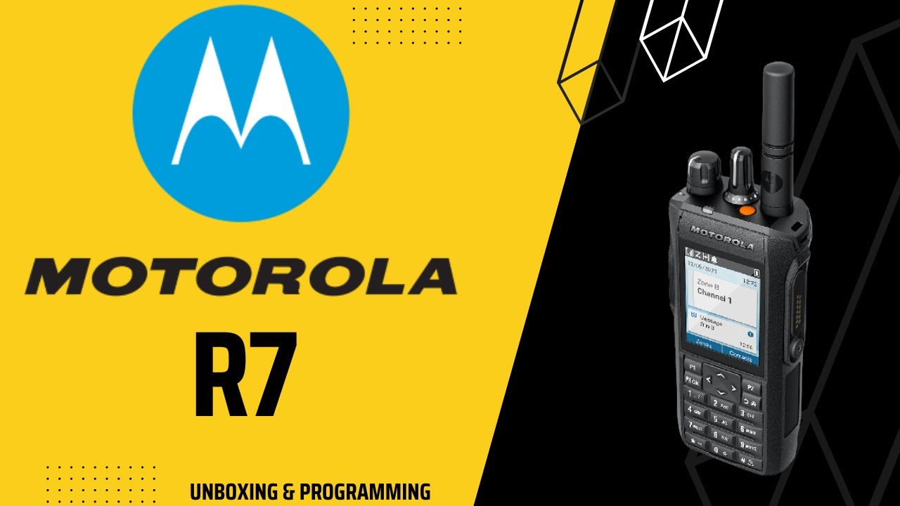 Motorola R7 DMR VHF UHF| Unboxing e programmazione base