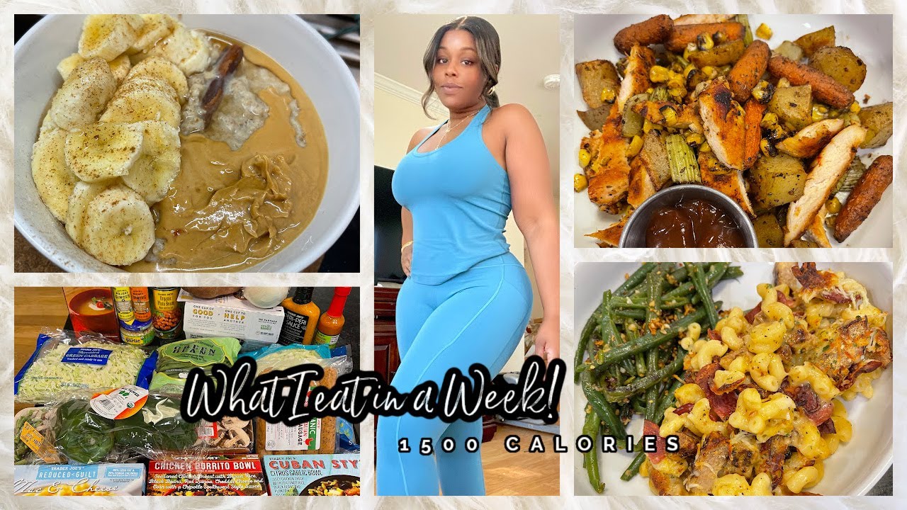 WHAT I EAT IN A WEEK|1500 CALORIES|I LOST 2.5LBS, TRYING OUT MYFITNESSPAL, MEAL IDEAS + GROCERY HAUL