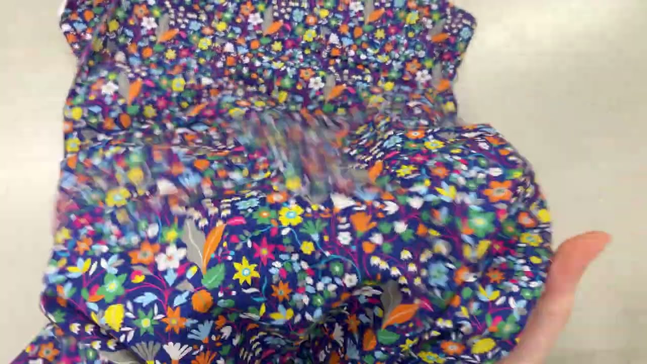 Dashwood Studios Ace Cotton Lawn - Kaleidoscope - Climbing Flowers on Blue