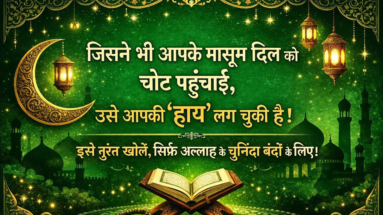 03/02/2026✅ जिसने भी आपके मासूम दिल को चोट पहुंचाई , उसे आपकी 'हाय' लग चुकी हैं !  #yaraheem #allah