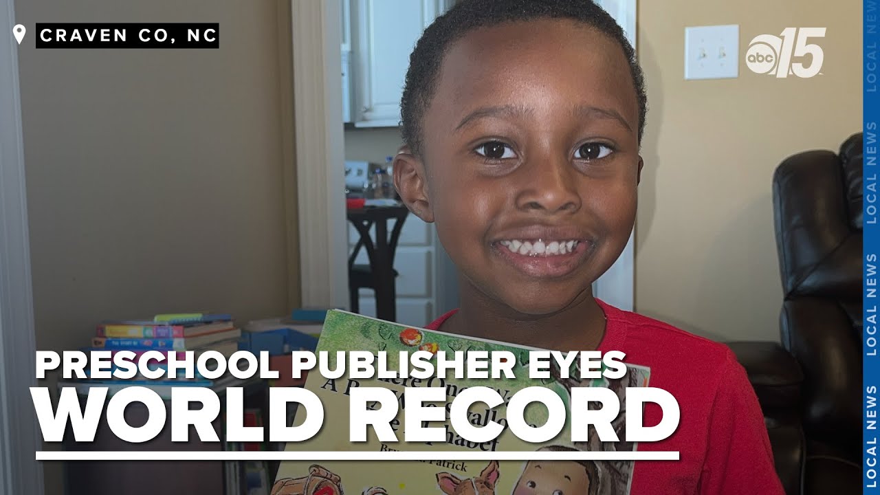 Four-year-old preschooler becomes published author, eyeing world record
