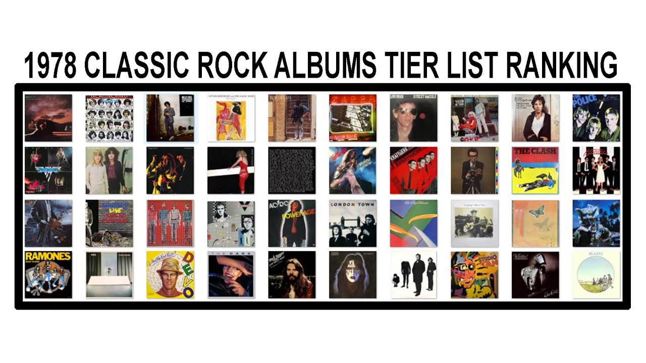 1978 CLASSIC ROCK ALBUMS TIER LIST RANKING