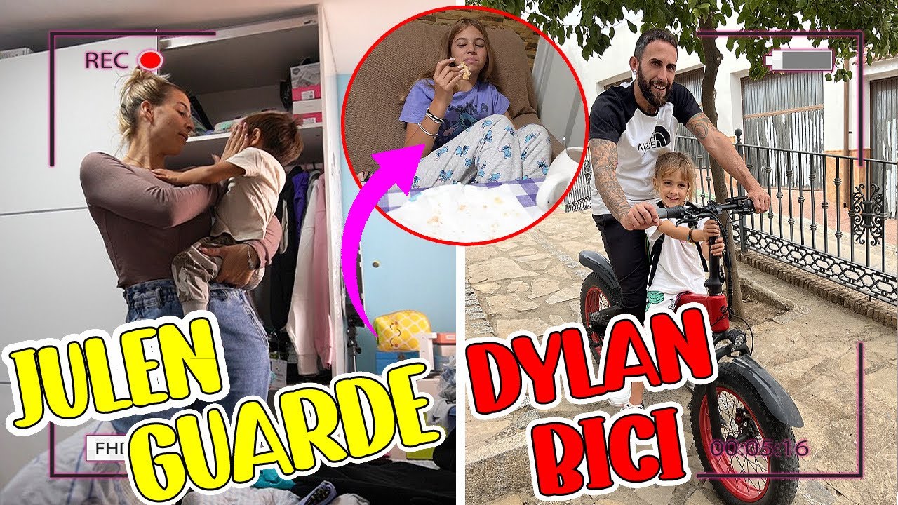 JULEN IRÁ A LA GUARDE + DYLAN VA AL COLE EN BICI | Familia Amiguindy